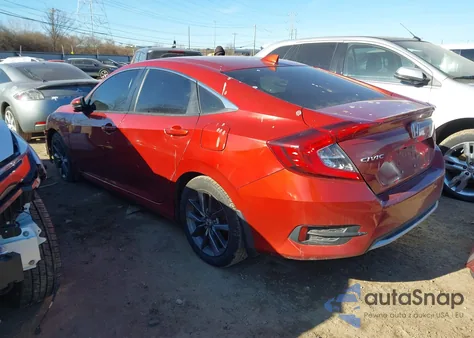 2020 Honda Civic Ex z USA, uszkodzony, nr VIN 19XFC1F39LE019991